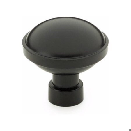 Emtek Brandt 1-1/4 in Cabinet Knob Flat Black Finish 86695US19